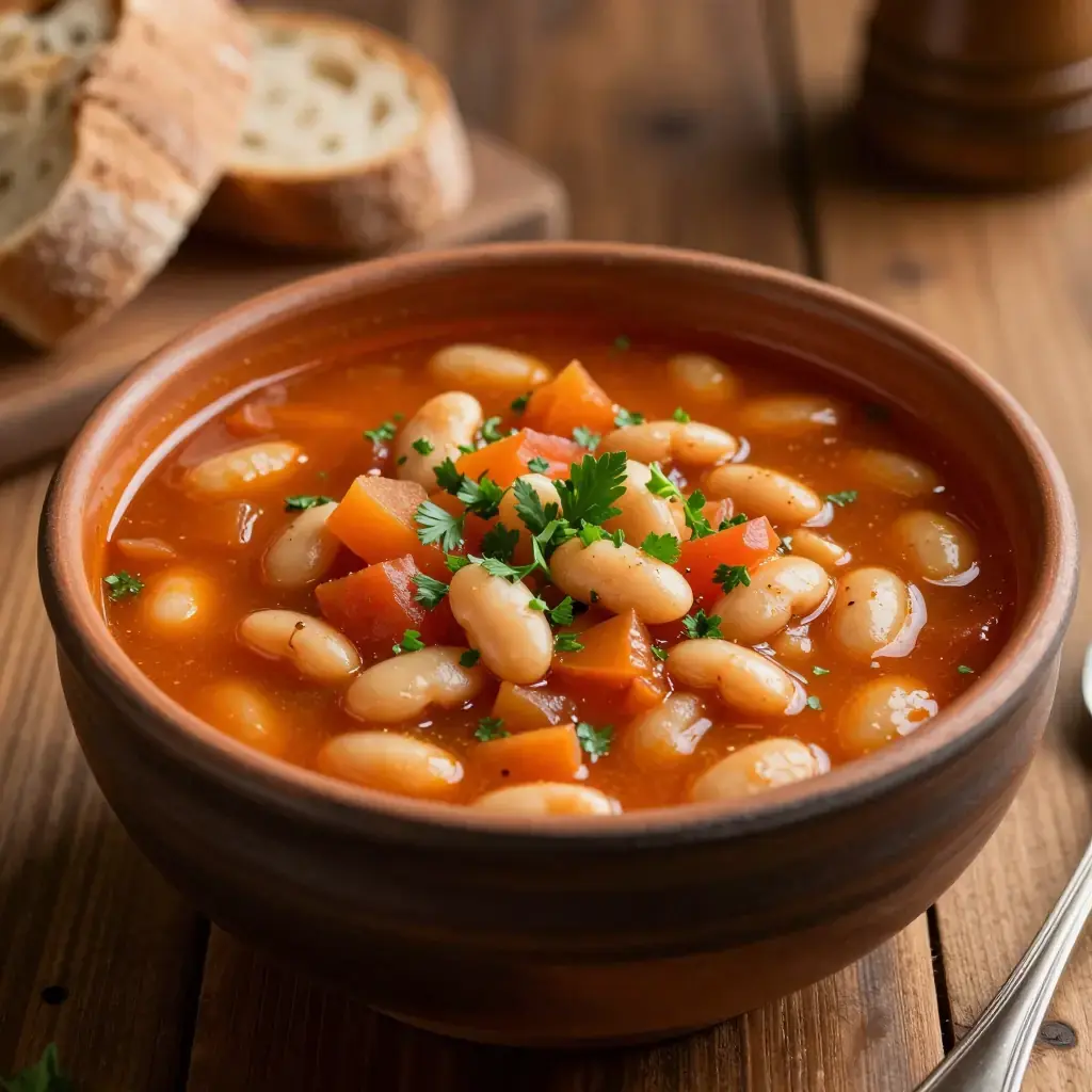 Posni Grah (Постни Грах — Serbian Lenten Bean Soup)