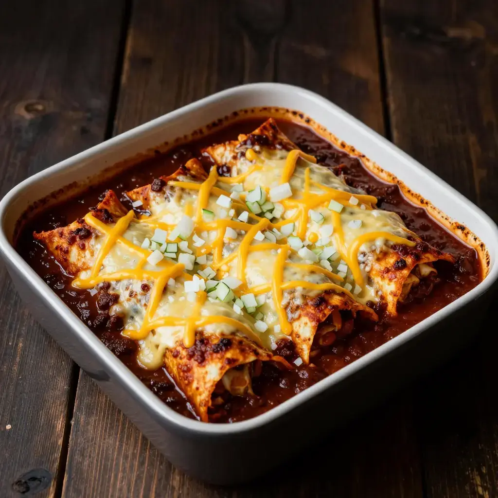 Tex-Mex Cheese Enchiladas with Chile Gravy