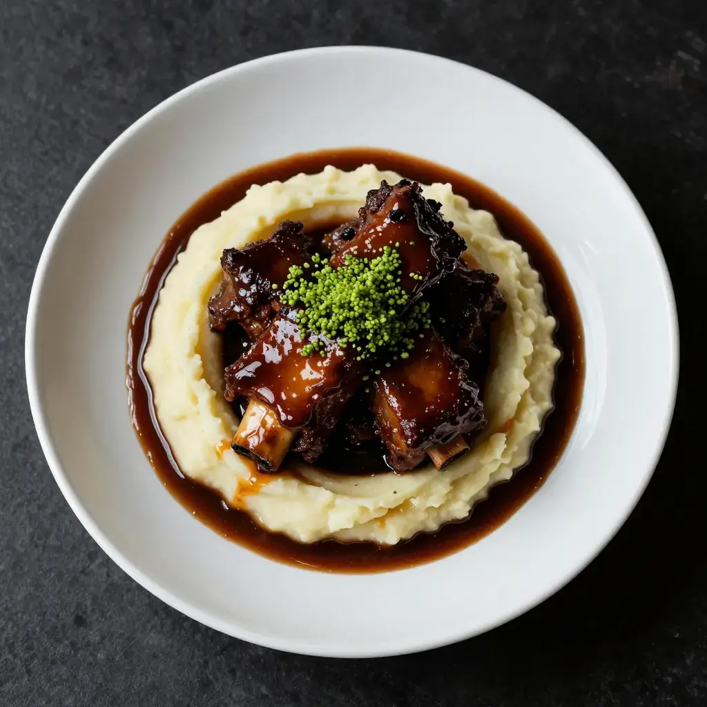 Craft Beer-Braised Short Ribs with Horseradish Gremolata