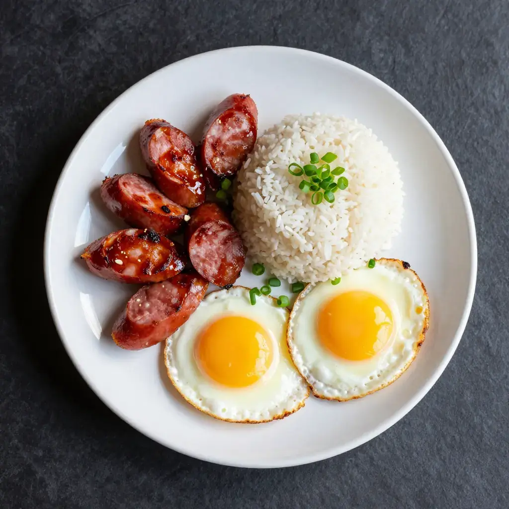 Hawaiian Portuguese Sausage and Eggs