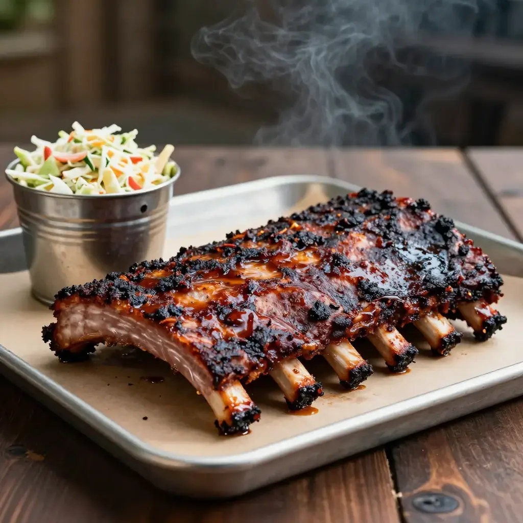 Texas-Style Smoked Pork Spare Ribs