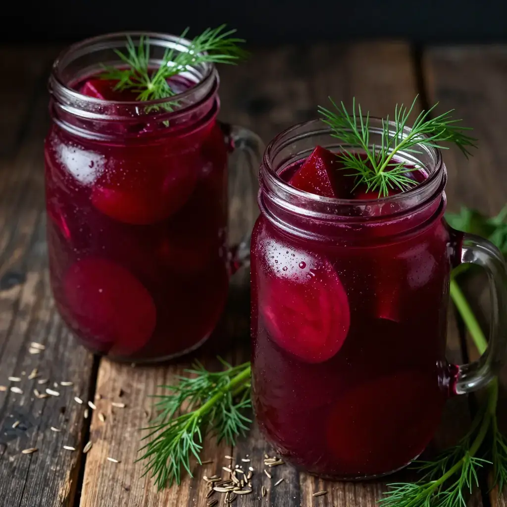 Pacific NW Quick-Pickled Beets with Dill and Caraway