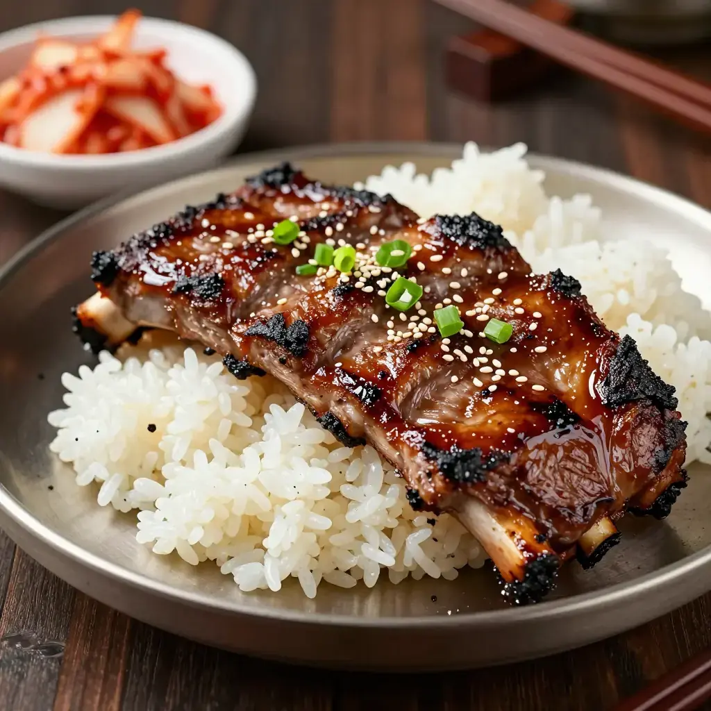 Hawaiian Kalbi (Korean-Style BBQ Short Ribs)